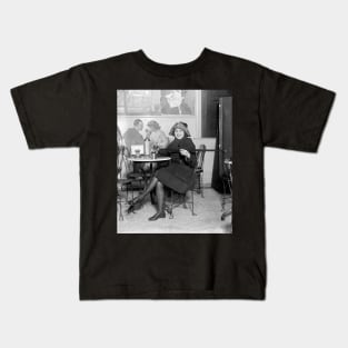 Lady with a Hidden Flask, 1922. Vintage Photo Kids T-Shirt